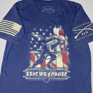 Grunt Style “Lest We Forget” Navy T-Shirt